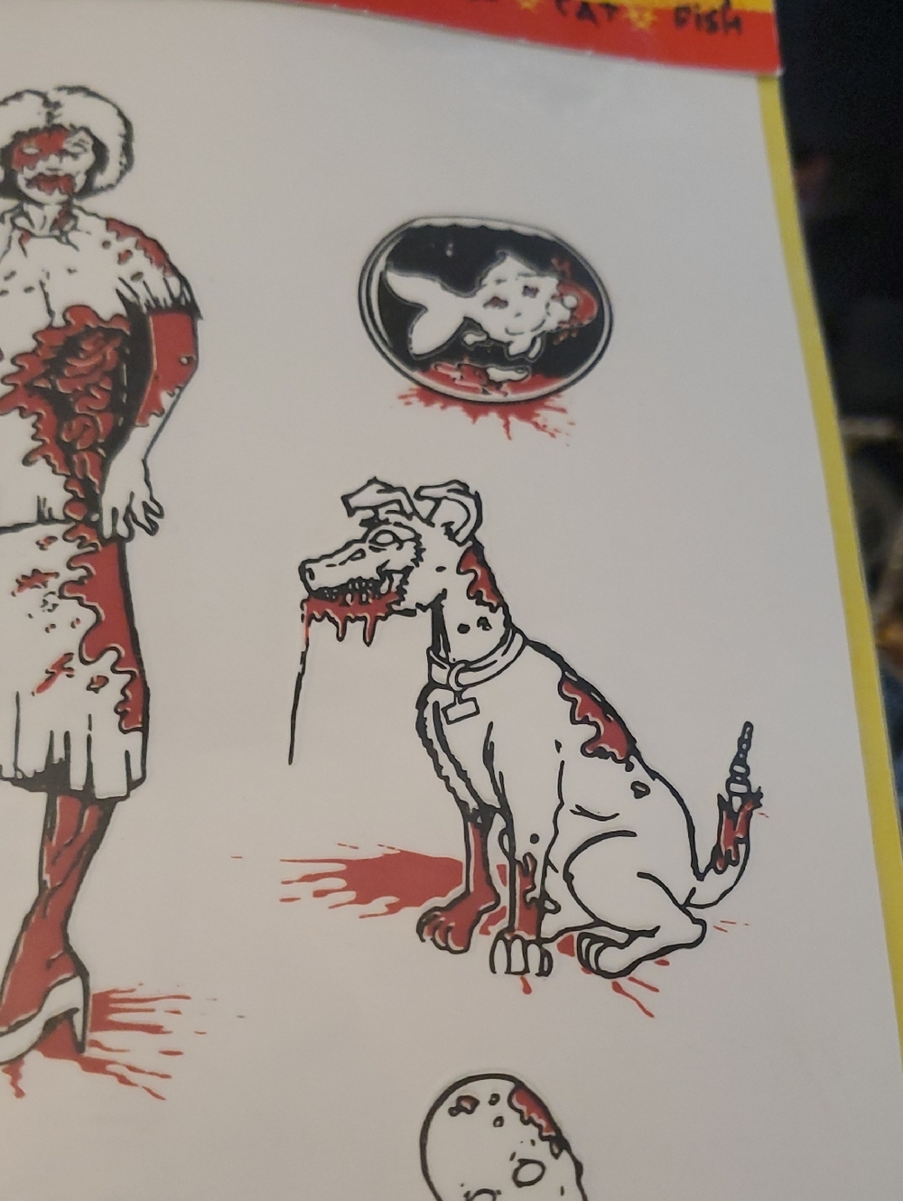 Zombie Family Vinyl Car Window Stickers Decals Blood Red, Black, White Gag Gift - Picture 10 of 10